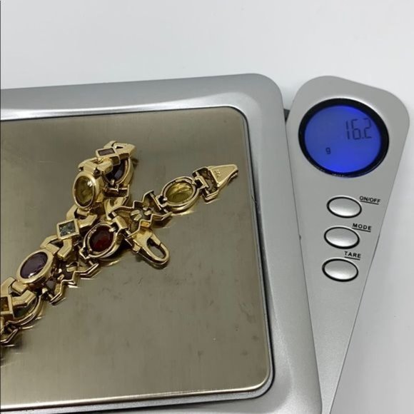 14K Gold Multi Stone Bracelet - Picture 5 of 5